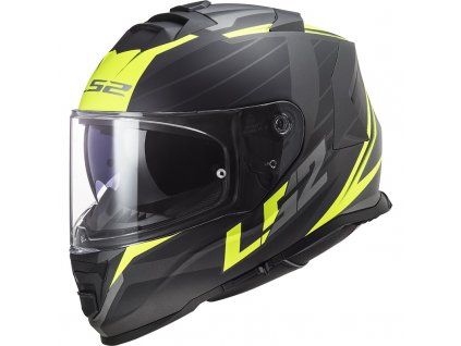 Prilba LS2 FF800 Storm II Nerve Matt Black H V Yellow 06