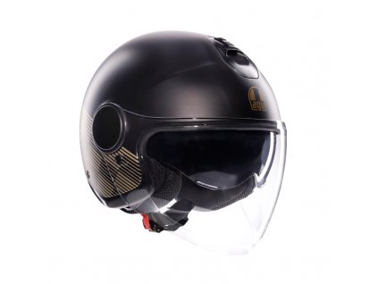 Prilba AGV ETERES Ponza Matt Black Gold