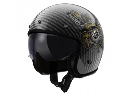 Prilba LS2 OF601 Bob II CARBON CUSTOM-06