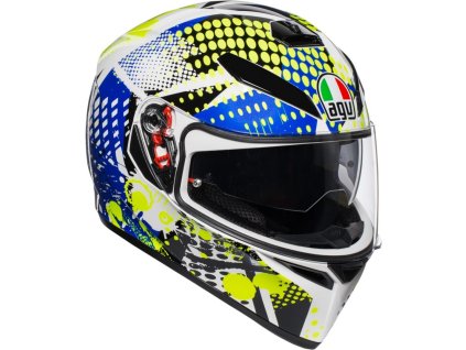 Prilba AGV K-3 SV Pop White Blue Lime