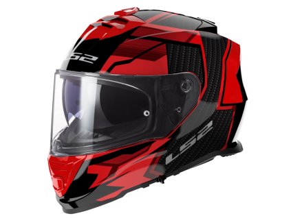 Prilba LS2 FF800 Storm II Tracker Black Red 06