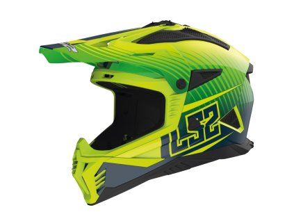 Prilba LS2 MX708 FAST II Duck M.H V Green H V Yellow 06