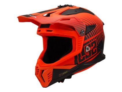 Prilba LS2 MX708 FAST II Duck M.H V Orange Red 06 1