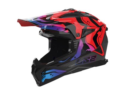 Prilba LS2 MX708 FAST II Wash Red 06
