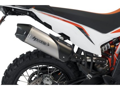 Výfuk HP CORSE KTM 890 ADVENTURE L R RALLY 2021 2024 SP 1 CARBON SHORT TITANIUM KT89ADVSP1C300T AB
