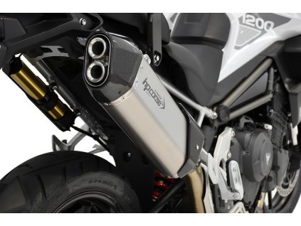 Výfuk HP CORSE TRIUMPH TIGER 1200 GT RALLY Pro Explorer 2022 2024 SPS CARBON 350 TITANIUM TR12SPS350T AB