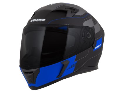 Prilba CASSIDA INTEGRAL 3.0 ROXOR Matná čierna šedá modrá 2