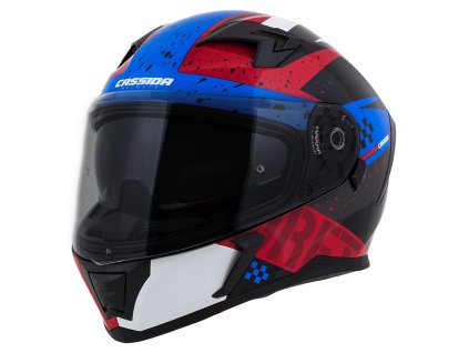 Prilba CASSIDA INTEGRAL 3.0 DRFT Modrá červená čierna 1