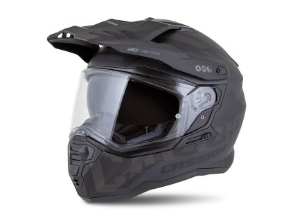 Prilba CASSIDA ROAD RUNNER TechniX Matná čierna šedá