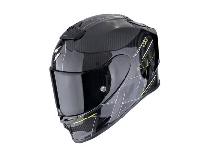 Prilba Scorpion EXO R1 Evo Carbon Air CYNERGY Black Neon Yellow