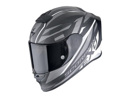 Prilba Scorpion EXO R1 Evo Carbon Air RUNNER Matt Black White