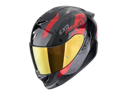 Prilba Scorpion EXO 1400 Evo II Carbon Air PLATTED Black Red