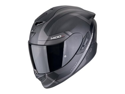 Prilba Scorpion EXO 1400 Evo II Carbon Air ENKO Matt Black Silver