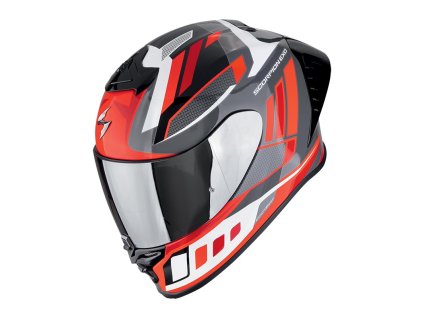 Prilba Scorpion EXO R1 Evo II Air VITAL Grey White Red