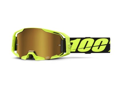 Okuliare ARMATIC 100% NEON žltá, zlaté plexi
