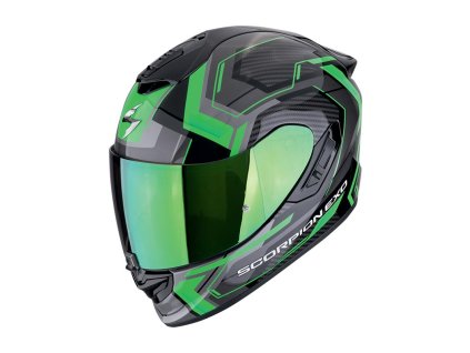 Prilba Scorpion EXO 1400 Evo II Air LINART Black Green