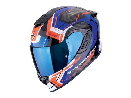 Prilba Scorpion EXO 1400 Evo II Air LINART Black Blue Red