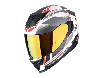 Prilba Scorpion EXO 520 Evo Air LENA Matt White Silver Red