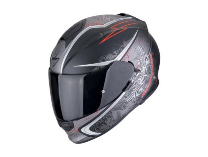 Prilba Scorpion EXO 491 RUN Matt Black Red