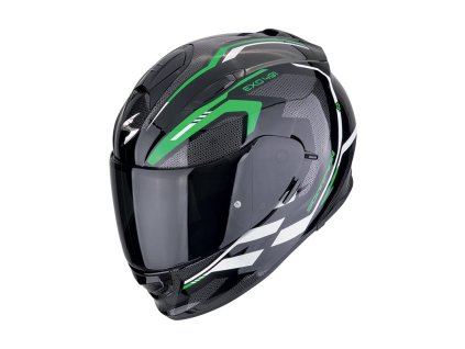 Prilba Scorpion EXO 491 Kripta Black Green White