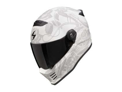 Prilba Scorpion COVERT FX DRAGON Matt Light Grey Silver