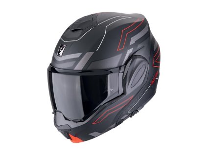 Prilba Scorpion EXO TECH Evo CONQUER Matt Black Red