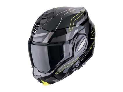 Prilba Scorpion EXO TECH Evo CONQUER Black Neon Yellow