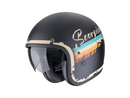 Prilba Scorpion Belfast EVO ADONIS Matt Black Beige