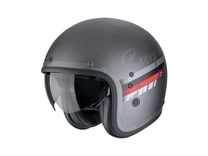 Prilba Scorpion Belfast EVO ADONIS Matt Silver Red