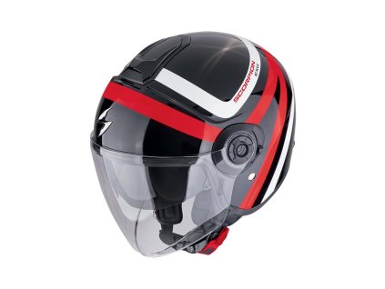 Prilba Scorpion EXO CITY II RIVA Black Red