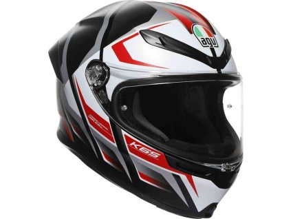 Prilba AGV K6 S Karve Matt Black White Red