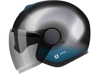 Prilba AGV ETERES Levanto Black Silver Blue 1
