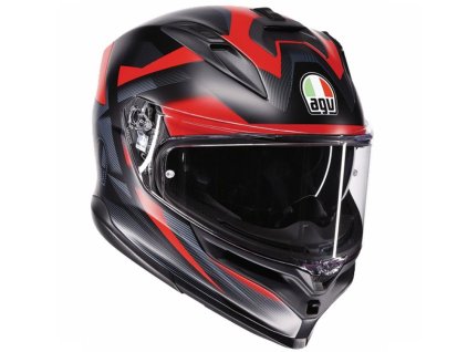 Prilba AGV K7 Glimpse Matt Black Red