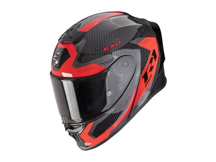Prilba Scorpion EXO R1 Evo Carbon Air PROPEL Black Red
