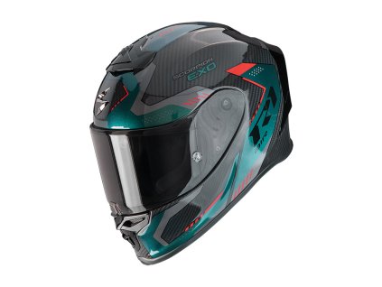 Prilba Scorpion EXO R1 Evo Carbon Air PROPEL Black Green