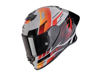 Prilba Scorpion EXO R1 Evo II Air ADRENALINE Grey Red Orange