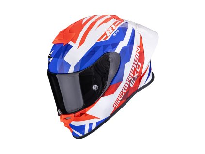 Prilba Scorpion EXO R1 Evo II Air VALERE White Red Blue