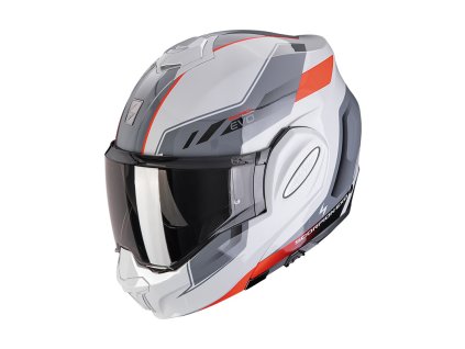 Prilba Scorpion EXO TECH Evo SOCIUS Grey Red