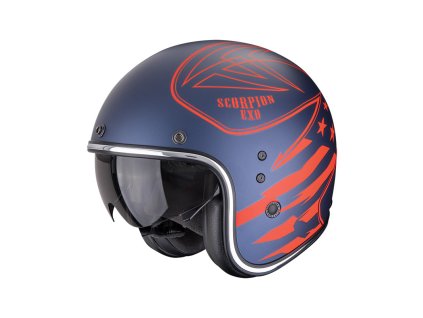 Prilba Scorpion Belfast EVO DAWG Matt Blue Red