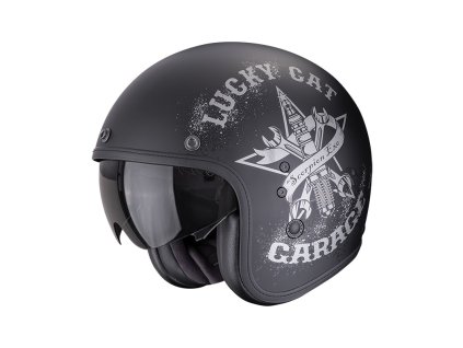 Prilba Scorpion Belfast EVO HANGAR Matt Black Silver