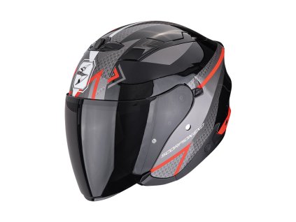 Prilba Scorpion EXO 230 LOOP Metal Black Red