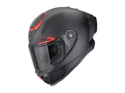 Prilba Scorpion EXO RACE AIR SOLID Matt Black Red