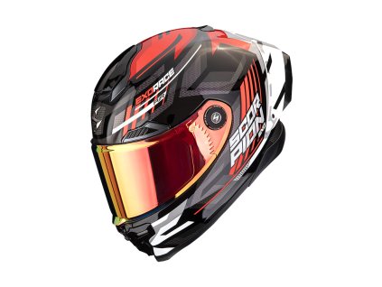 Prilba Scorpion EXO RACE AIR KOBRA Black Red