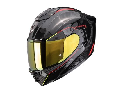 Prilba Scorpion EXO 1500 CARBON AIR MUNDI Black Red Yellow