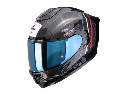 Prilba Scorpion EXO 1500 CARBON AIR ZITY Black Red Blue