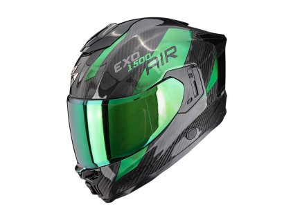 Prilba Scorpion EXO 1500 CARBON AIR PLATTED Black Green