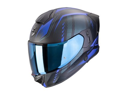 Prilba Scorpion EXO 530 AIR THERAS Matt Black Blue