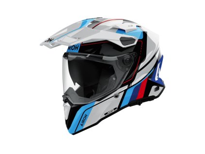 Prilba AIROH COMMANDER 2 SKIP White Red Gloss