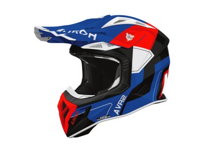 Prilba AIROH AVIATOR ACE 2 SHIELD Blue Red Gloss