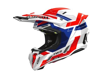 Prilba AIROH TWIST 3 DYNASTY Blue Red Gloss